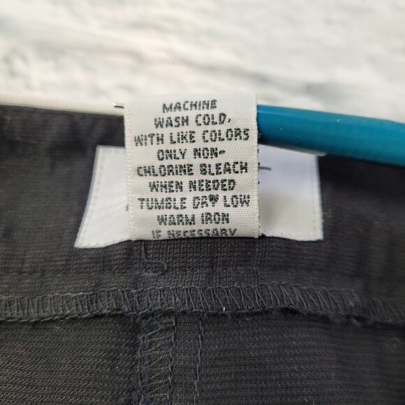 Loft Black Pleated Skirt with White Piping size 8 - Picture 8 of 8